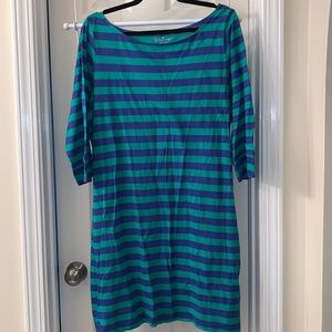 Lilly Pulitzer Dress Cassie XL Striped Short Women’s 3/4 Sleeve